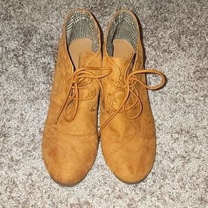 Brown booties